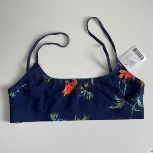 UO Out From Under Bralette Floral Navy
